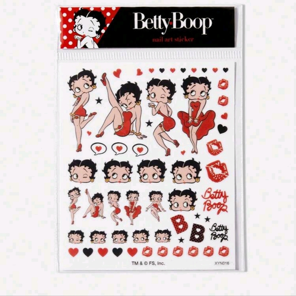 BETTY BOOP Nail Art Stickers